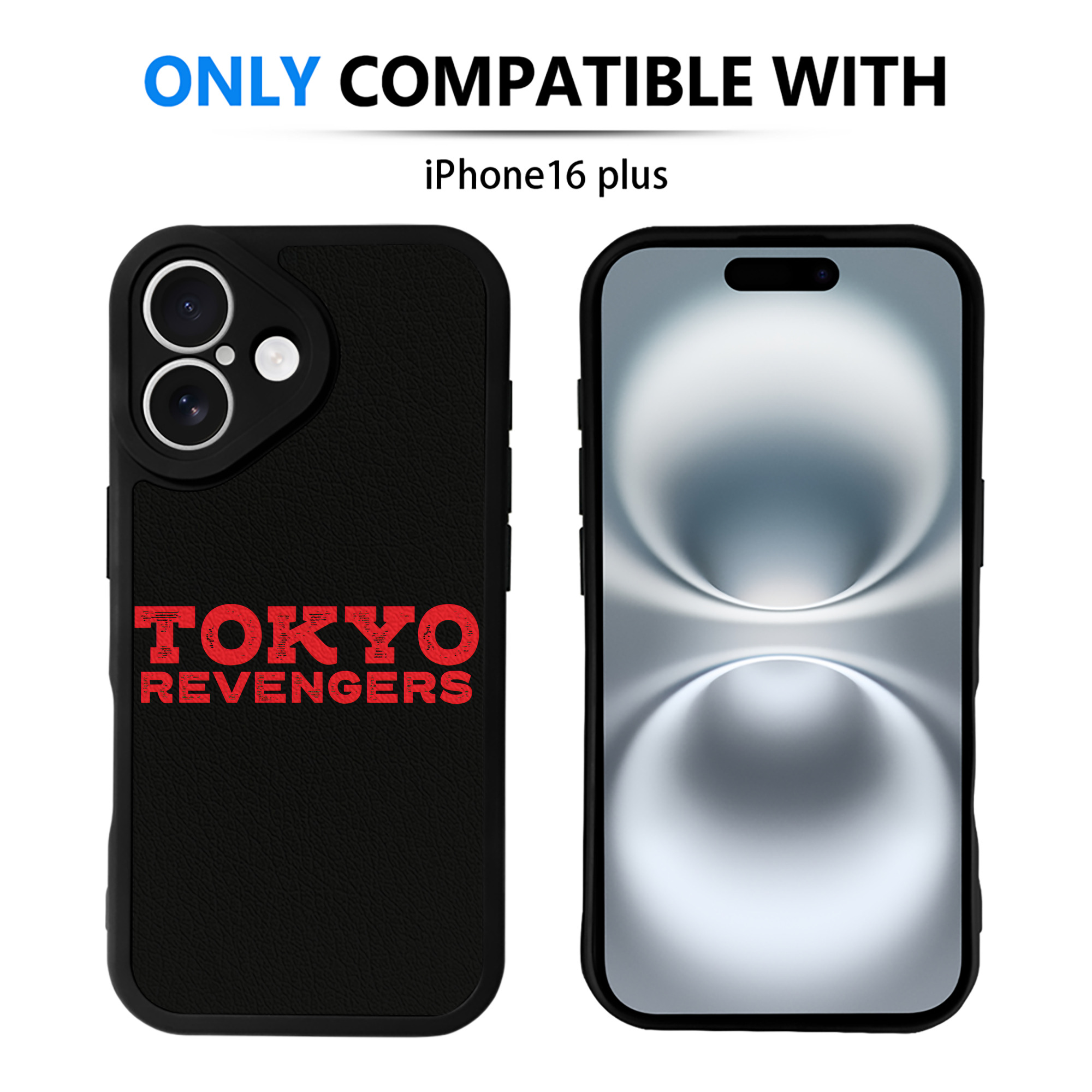（画像用） 東京リベンジャーズ Tokyo Revengers 【iPhone 16シリーズ対応】シリコンスマホケース（レザー調） 材質：シリコン